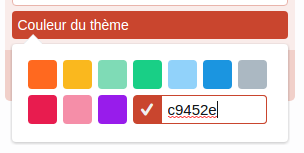L’outil pour changer la couleur de votre thème Twitter - Etape 2